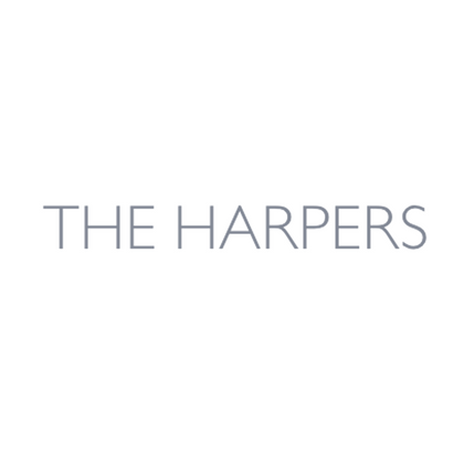 Single line Monogram Style example reading The Harpers