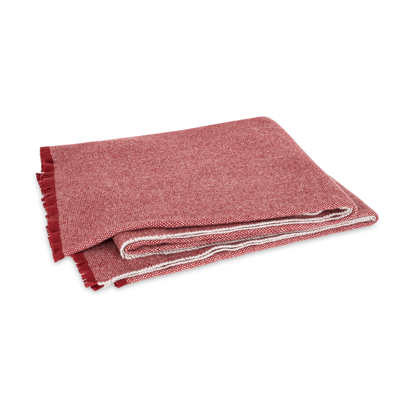 Agnes Throw in Carnelian - View 1