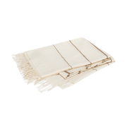 Cream Amelia Stripe throw.