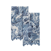Blue Balthazar guest towels.