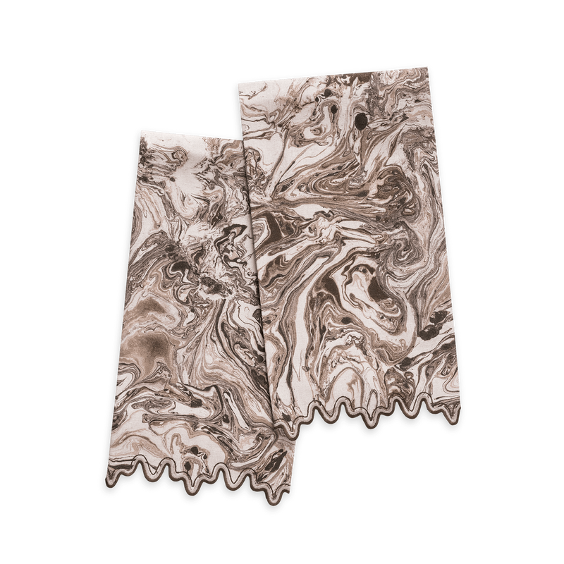 Balthazar Guest Towels - set of 2 in Topaz - View 1