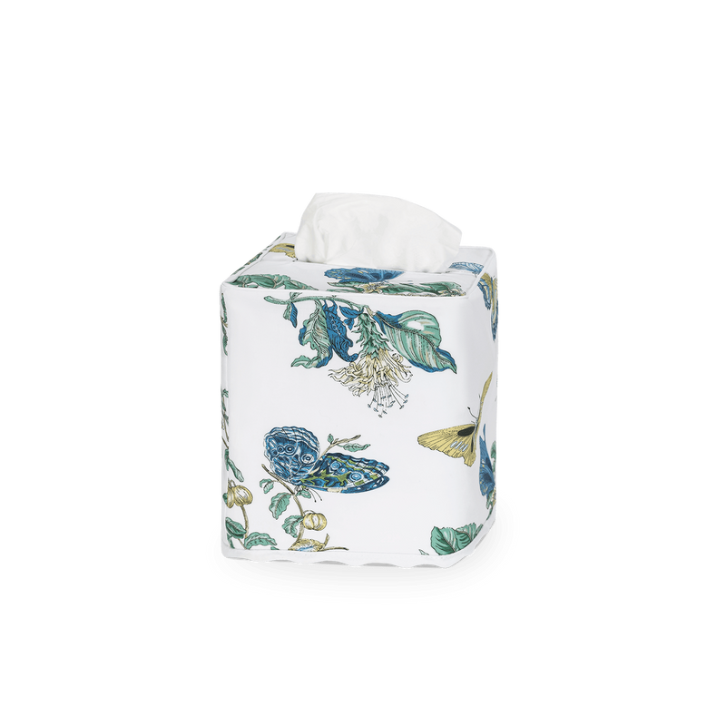 Baudin Butterfly Tissue Box Cover in Prussian Blue - View 1