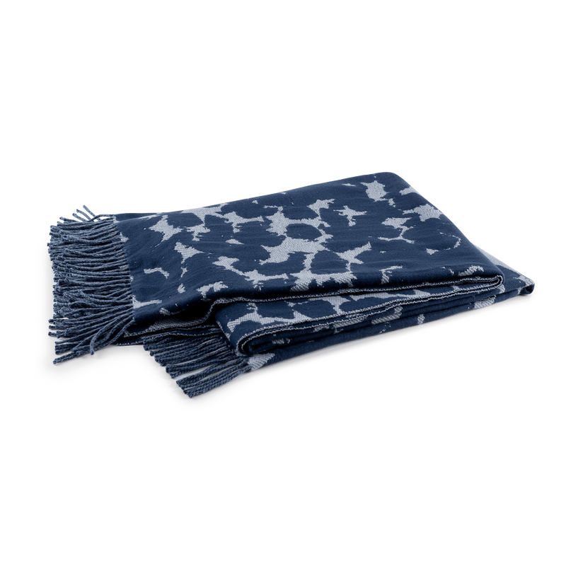 Cadiz Throw in Dappled Sapphire - View 1
