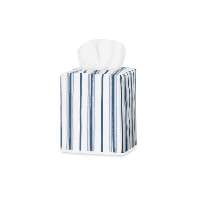 Calypso Tissue Box Cover in Prussian Blue - View 1