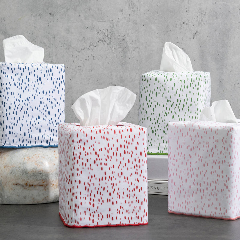 Celine Tissue Box Cover in Redberry - View 1