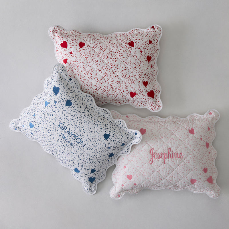 Celine Hearts Mini Pillow in Redberry - View 1