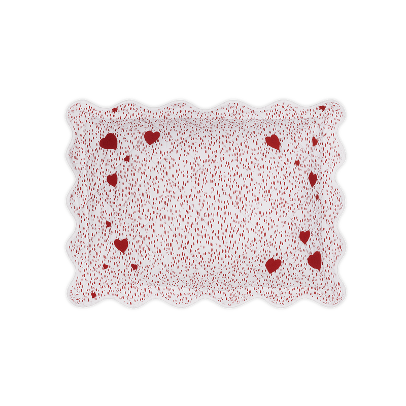 Celine Hearts Mini Pillow in Redberry - View 1