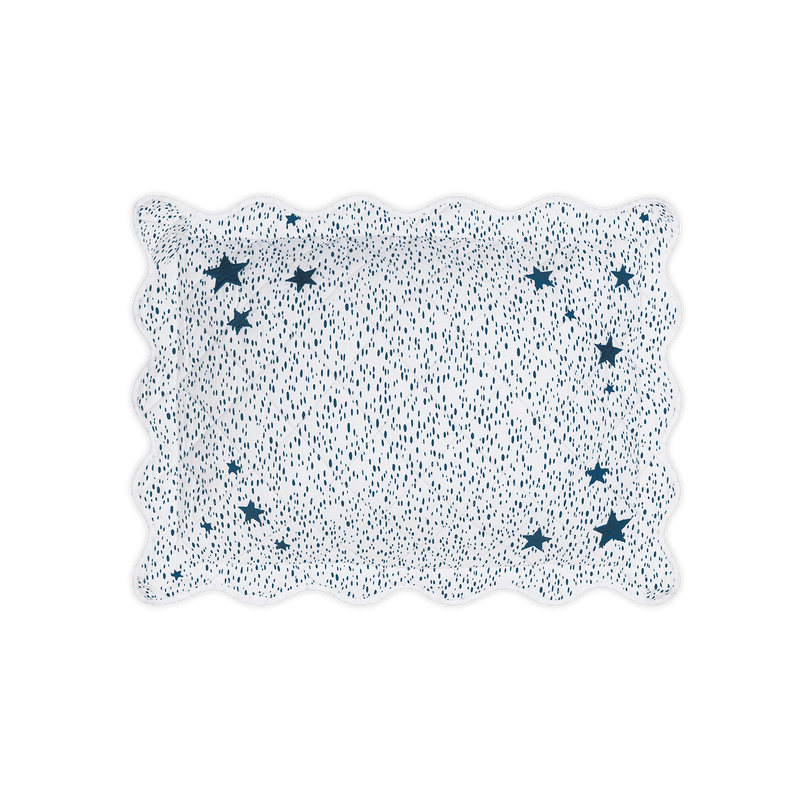 Celine Stars Mini Pillow in Prussian Blue - View 1