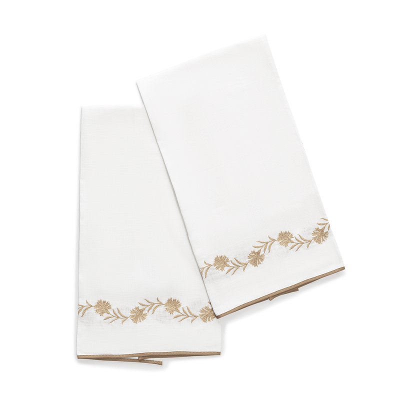 Daphne Guest Towels - set of 2 in Linen - View 1
