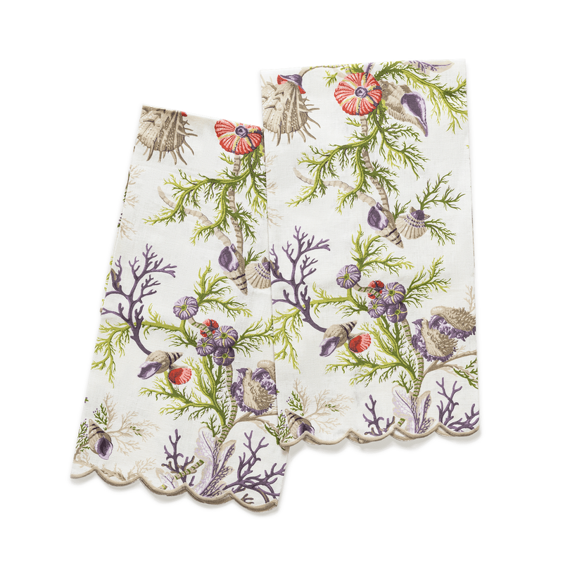 Del Tesoro Guest Towels - set of 2 in Sea Orchid - View 1