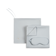 Pale blue-gray Dream Modal slumber set with pouch and silk sleep mask