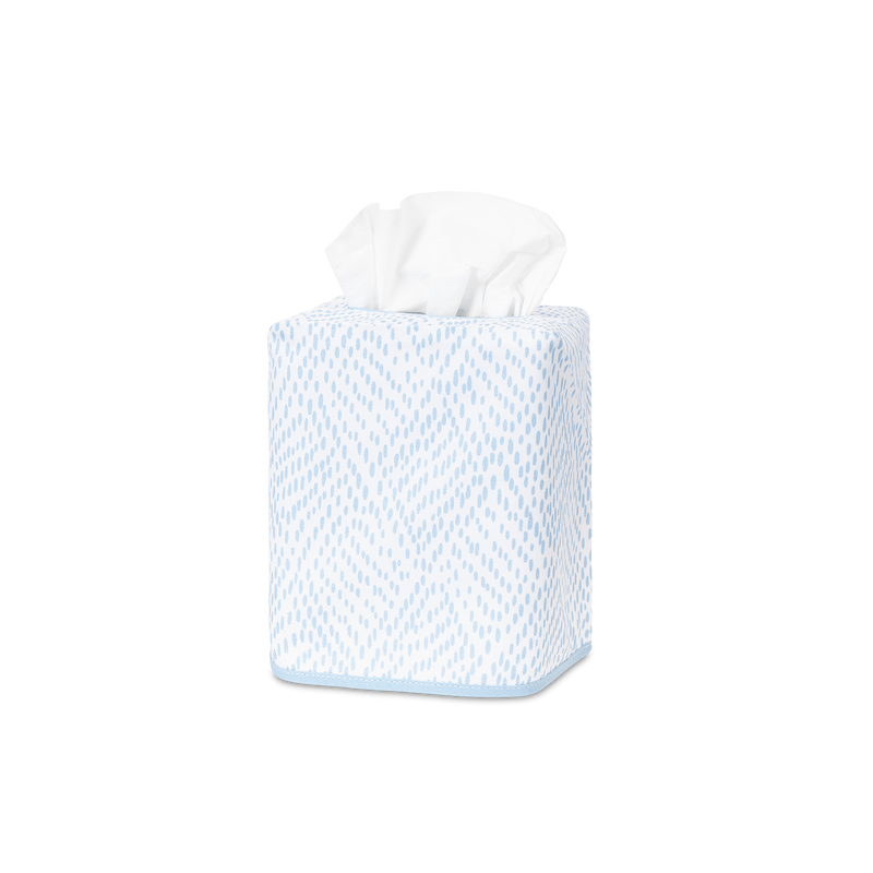 Duma Diamond Tissue Box Cover in Sky - View 1
