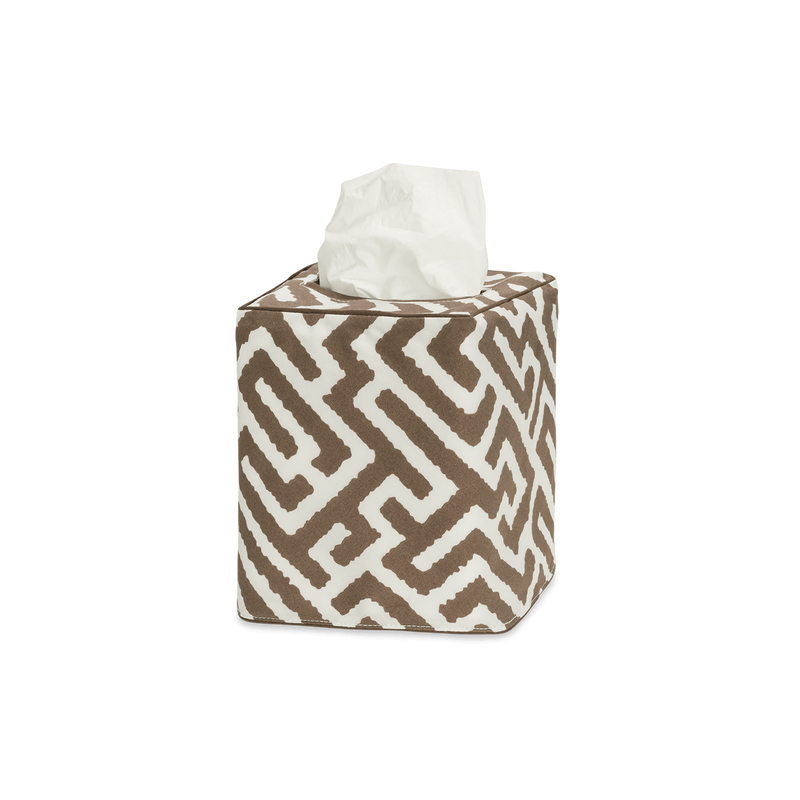 Gabriel Tissue Box Cover in Mocha - View 1