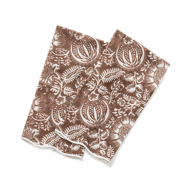 Granada Guest Towels - set of 2 in Chestnut - View 1