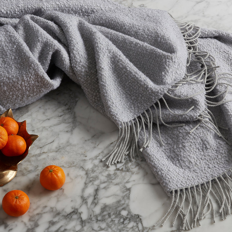 Helix Throw in Silver - View 1