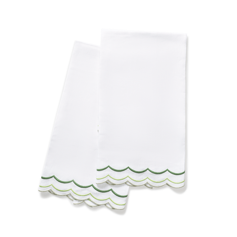 India Three Guest Towels - set of 2 in Palm - View 1
