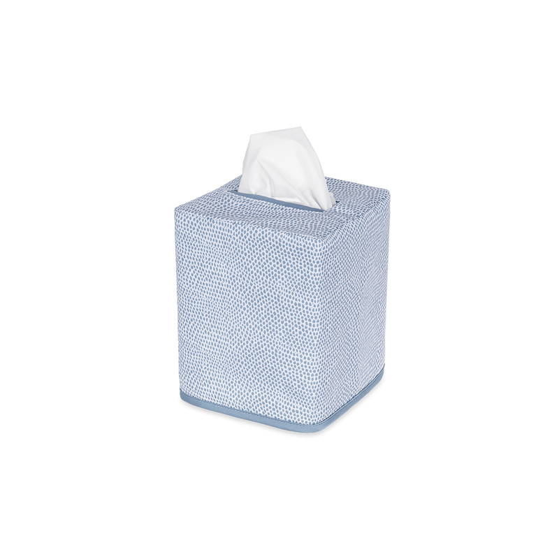 Jasper Tissue Box Cover in Hazy Blue - View 1