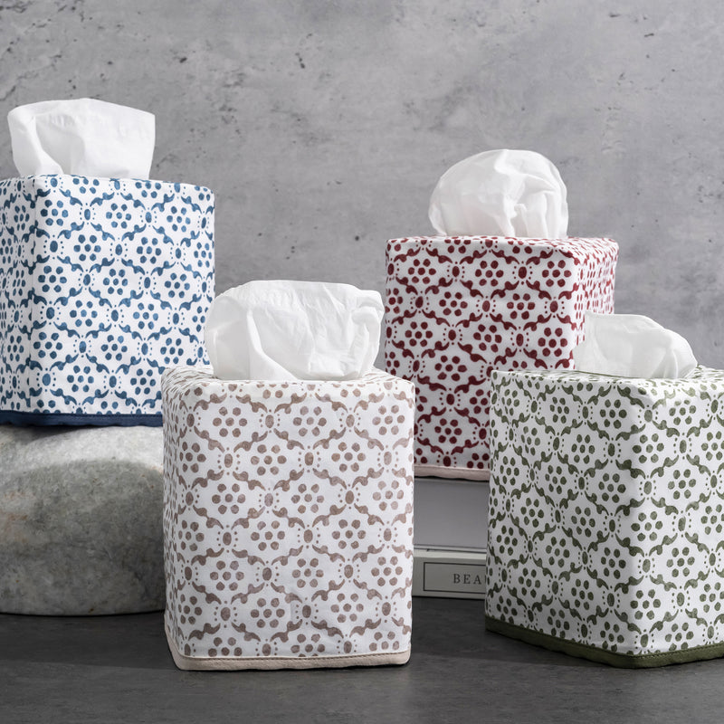 Laksha Tissue Box Cover in Oak - View 1