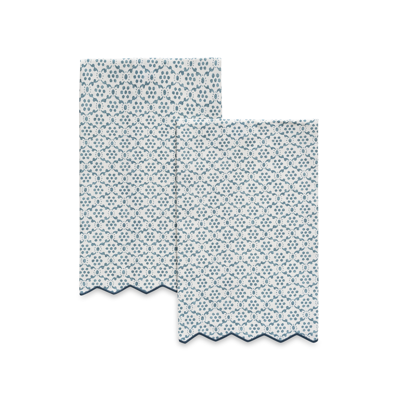 Laksha Guest Towels - set of 2 in Lapis - View 1