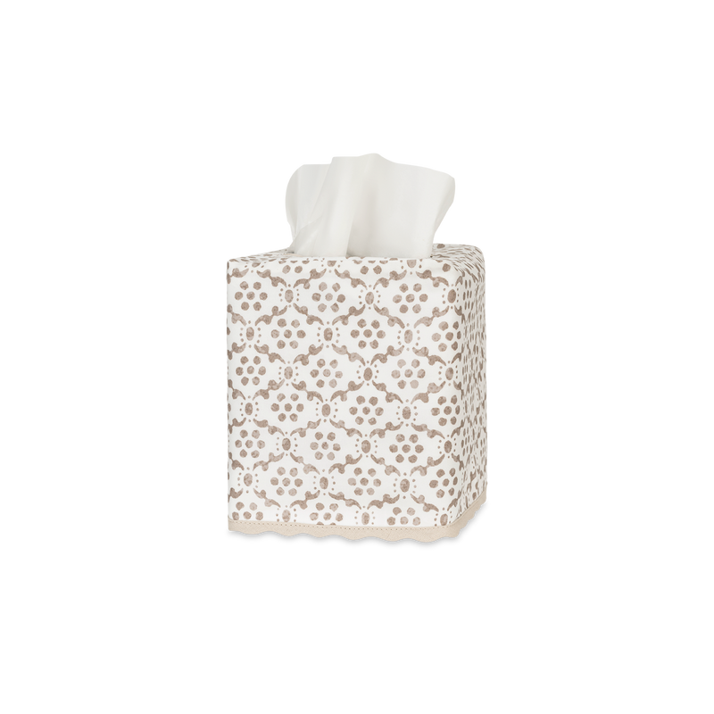 Laksha Tissue Box Cover in Oak - View 1