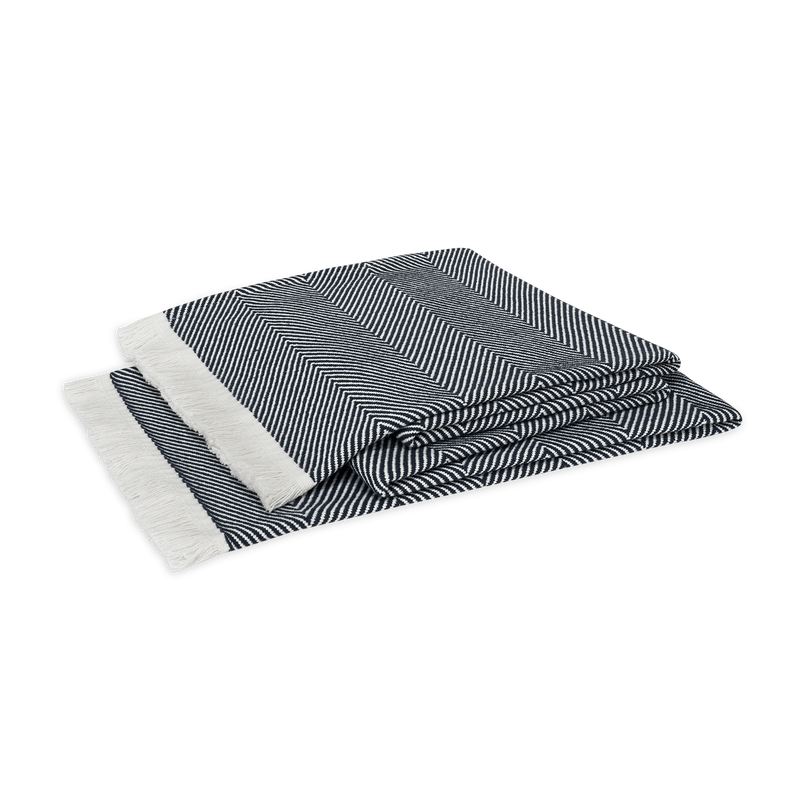 Leo Throw in Navy - View 1