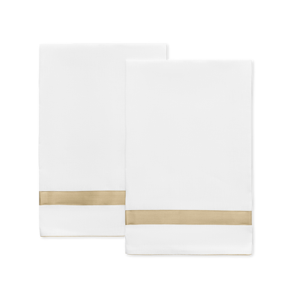 Gold Lowell guest towels.