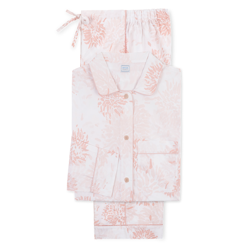 Luca Pajama Set in Chrysanthemum Blush - View 1