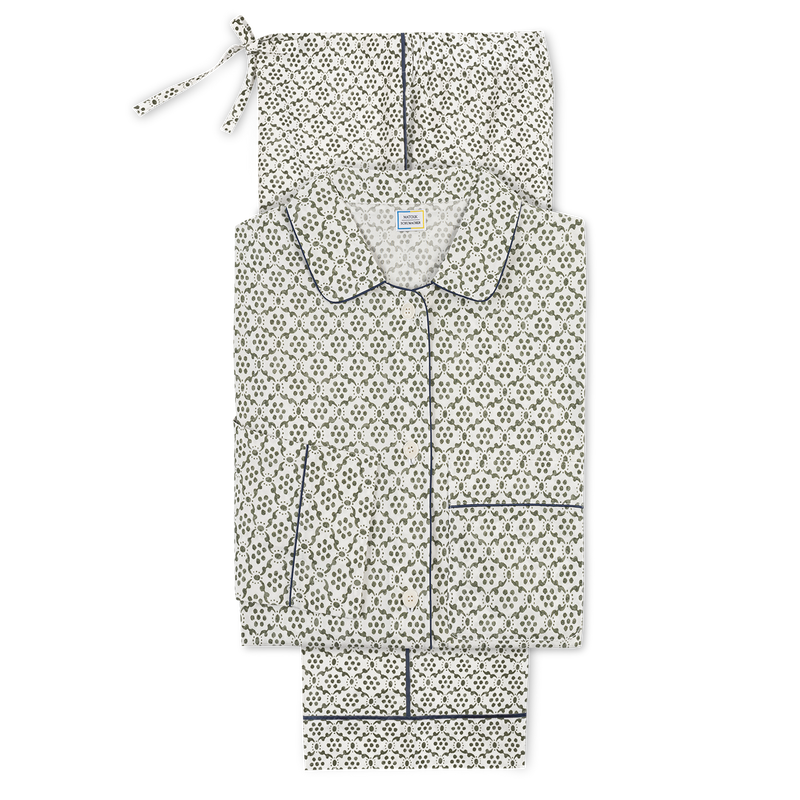 Luca Pajama Set in Laksha Moss - View 1