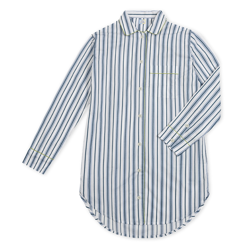 Luca Sleep Shirt in Calypso Prussian Blue - View 1