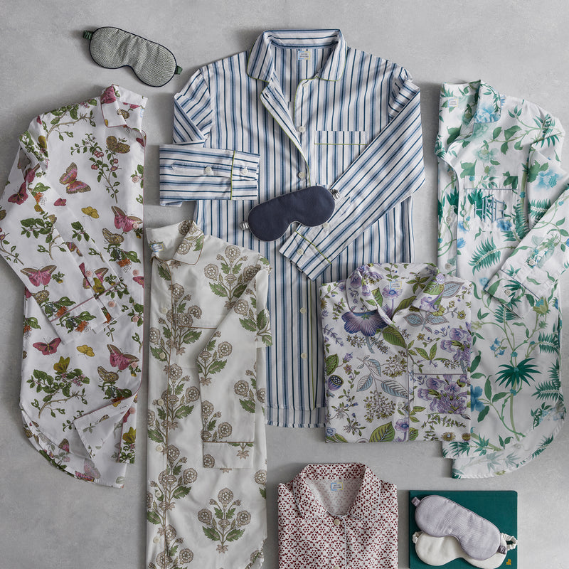 Luca Sleep Shirt in Palmyra Emerald - View 1