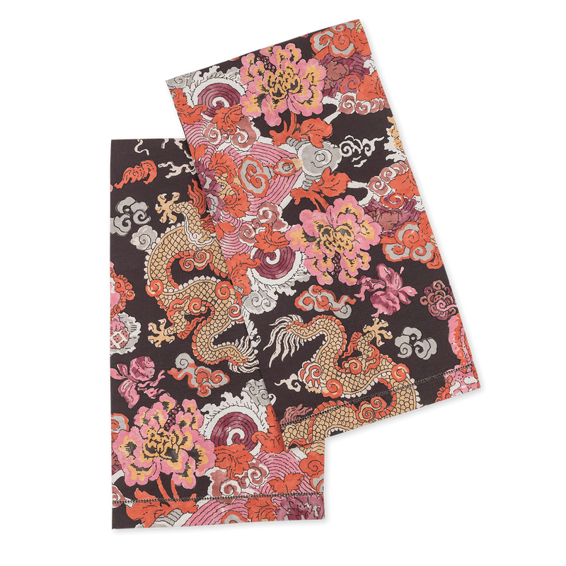 Magic Mountain Guest Towels - set of 2 in Chocolate Persimmon - View 1