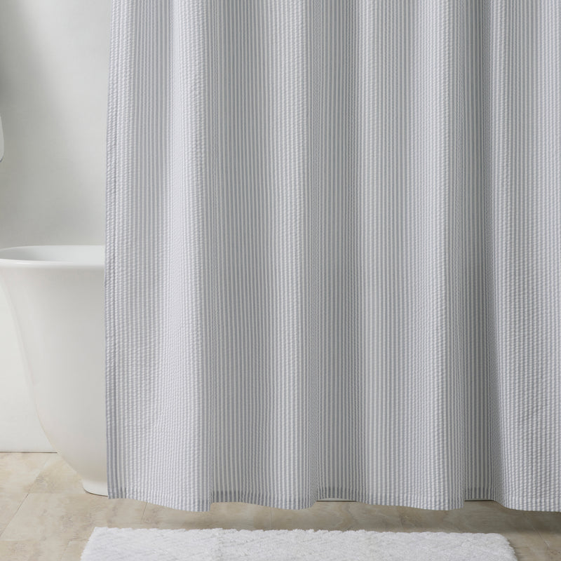 Matteo Shower Curtain in Azure - View 1