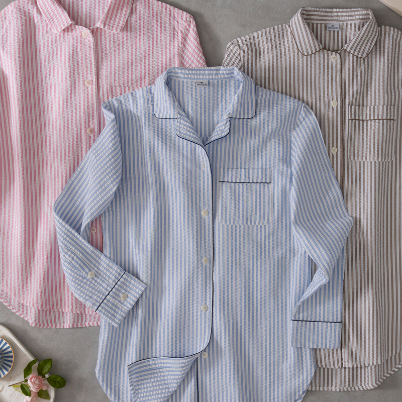 Matteo Sleep Shirt in Pink - View 3