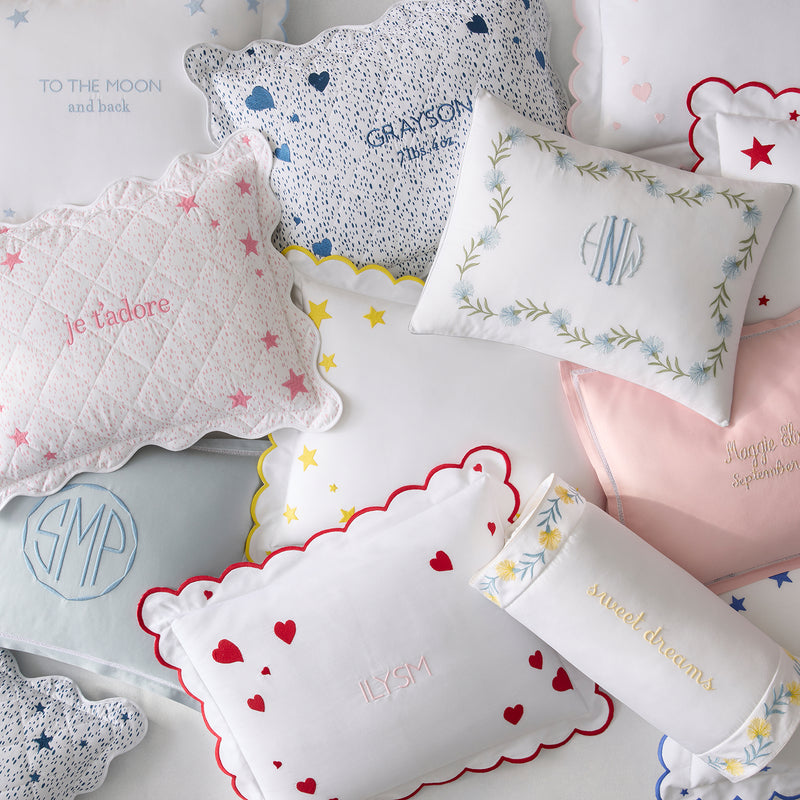 Celine Hearts Mini Pillow in Redberry - View 2