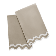 Warm beige Mirasol guest towels.