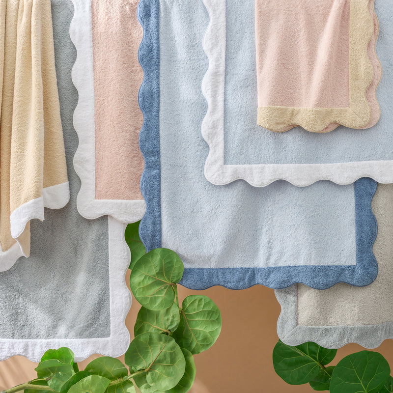 Neptune Pool Towel in Pearl &amp; Pool - View 4
