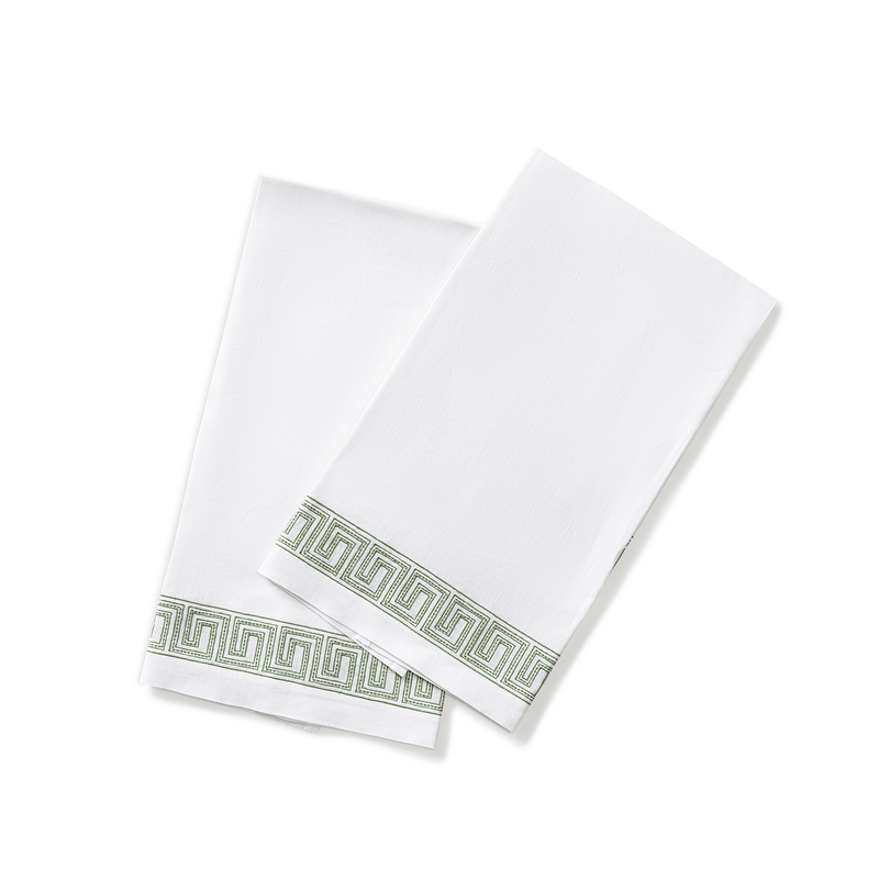 Ophelia Guest Towels - set of 2 in Clover - View 1