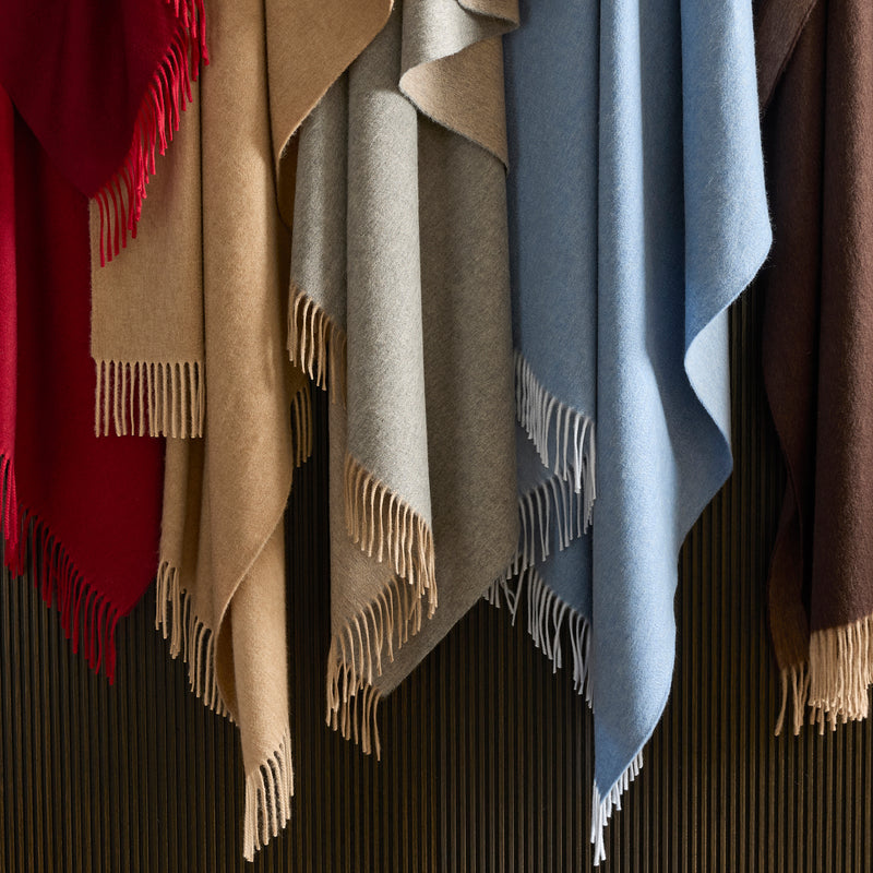 Paley Throw in Flannel Grey &amp; Natural - View 1