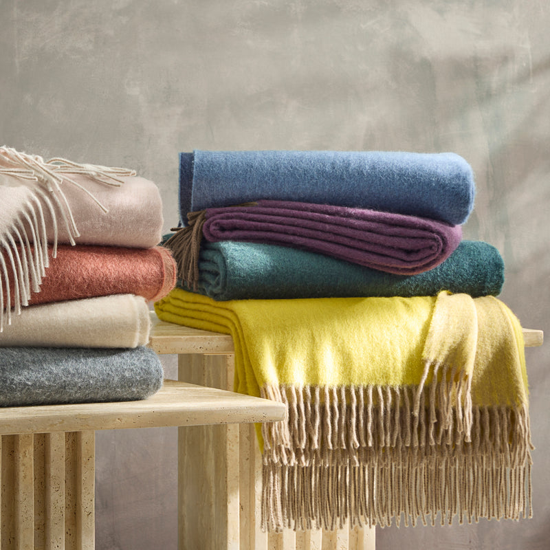 Paley Throw in Flannel Grey &amp; Natural - View 4