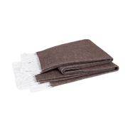 Dark brown Pezzo throw.