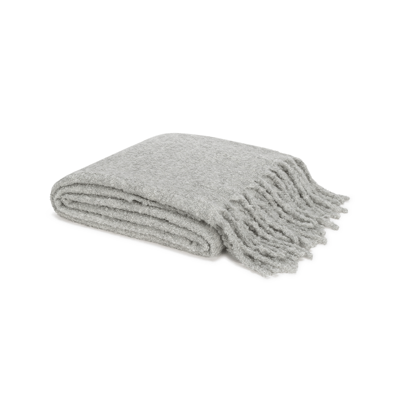 Poncho Throw in Silver - View 1