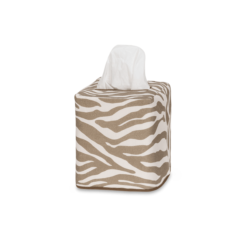Regine Tissue Box Cover in Coconut - View 1