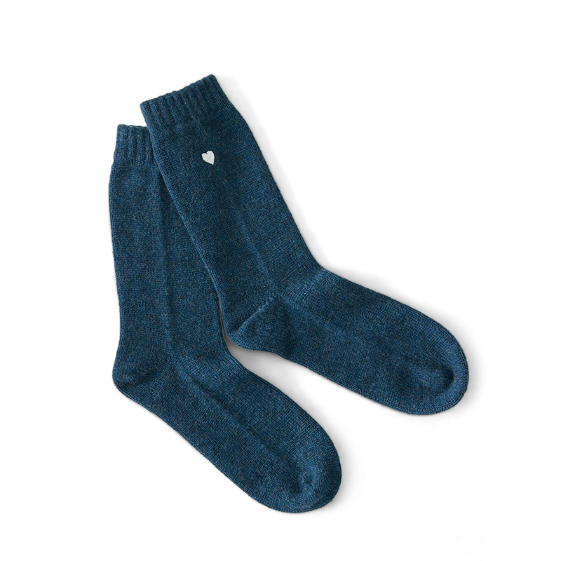Sleeping Socks - Heart in Midnight - View 1