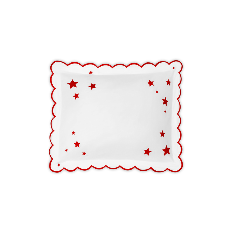 Stars Mini Pillow in Cardinal - View 1