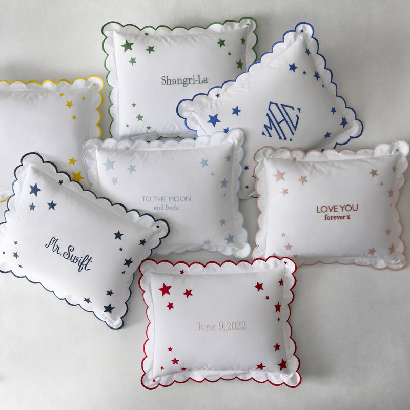 Stars Mini Pillow in Cardinal - View 1