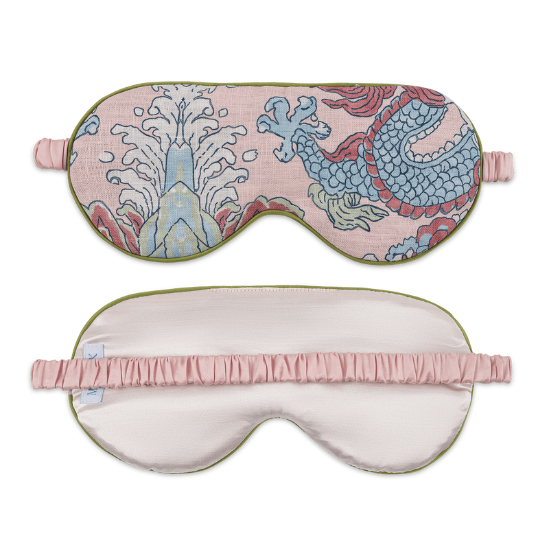 Valentina Linen Sleep Mask in Magic Mountain Paradise - View 1