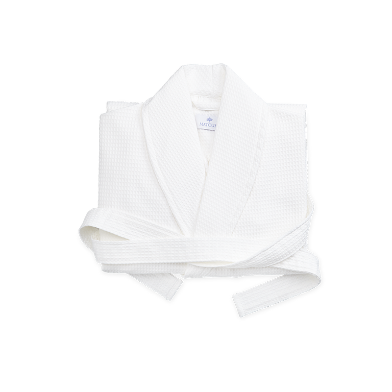 Waffle Robe in White - View 1
