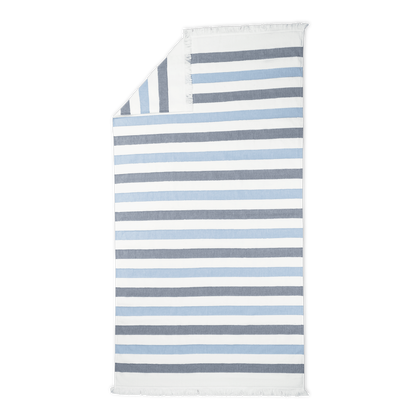 Amado beach towel in the Sailor Stripe colorway.