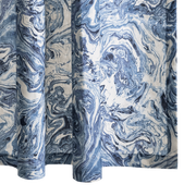 Blue Balthazar shower curtain.