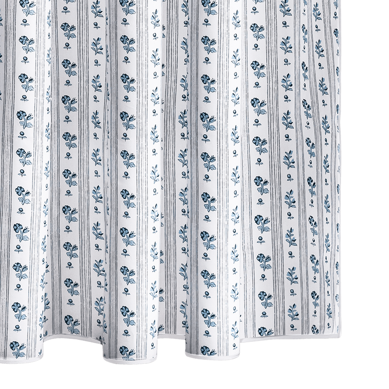 Cabanon Stripe Shower Curtain in Blue - View 1